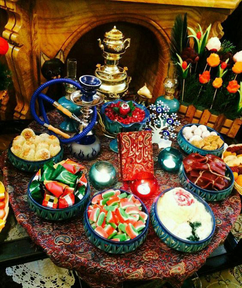 تزیین سفره شب یلدا